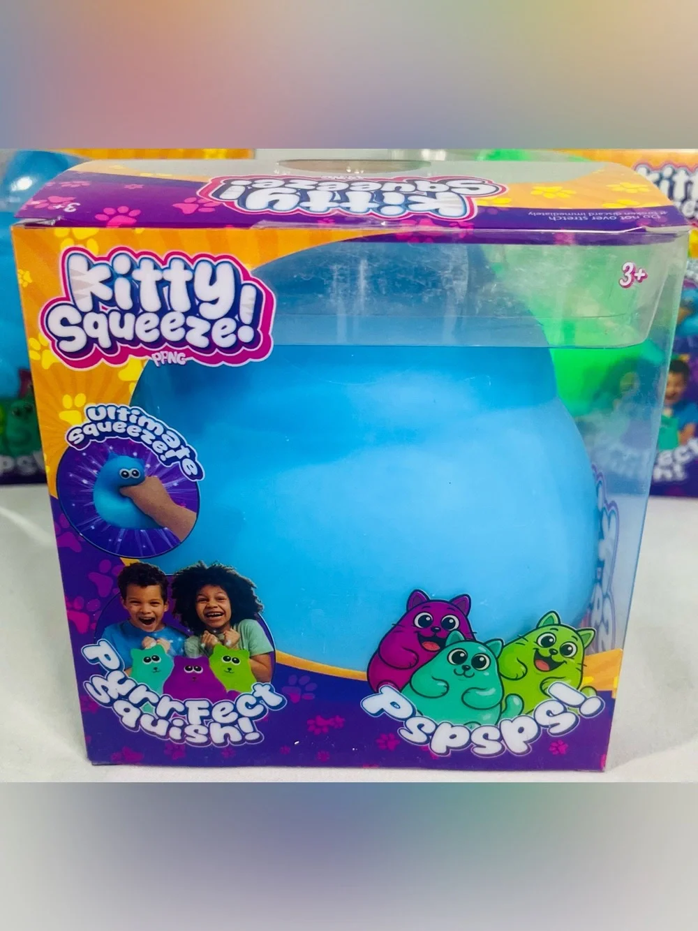 Squeeze Blue Kitty Squishy Toy by Squeeze